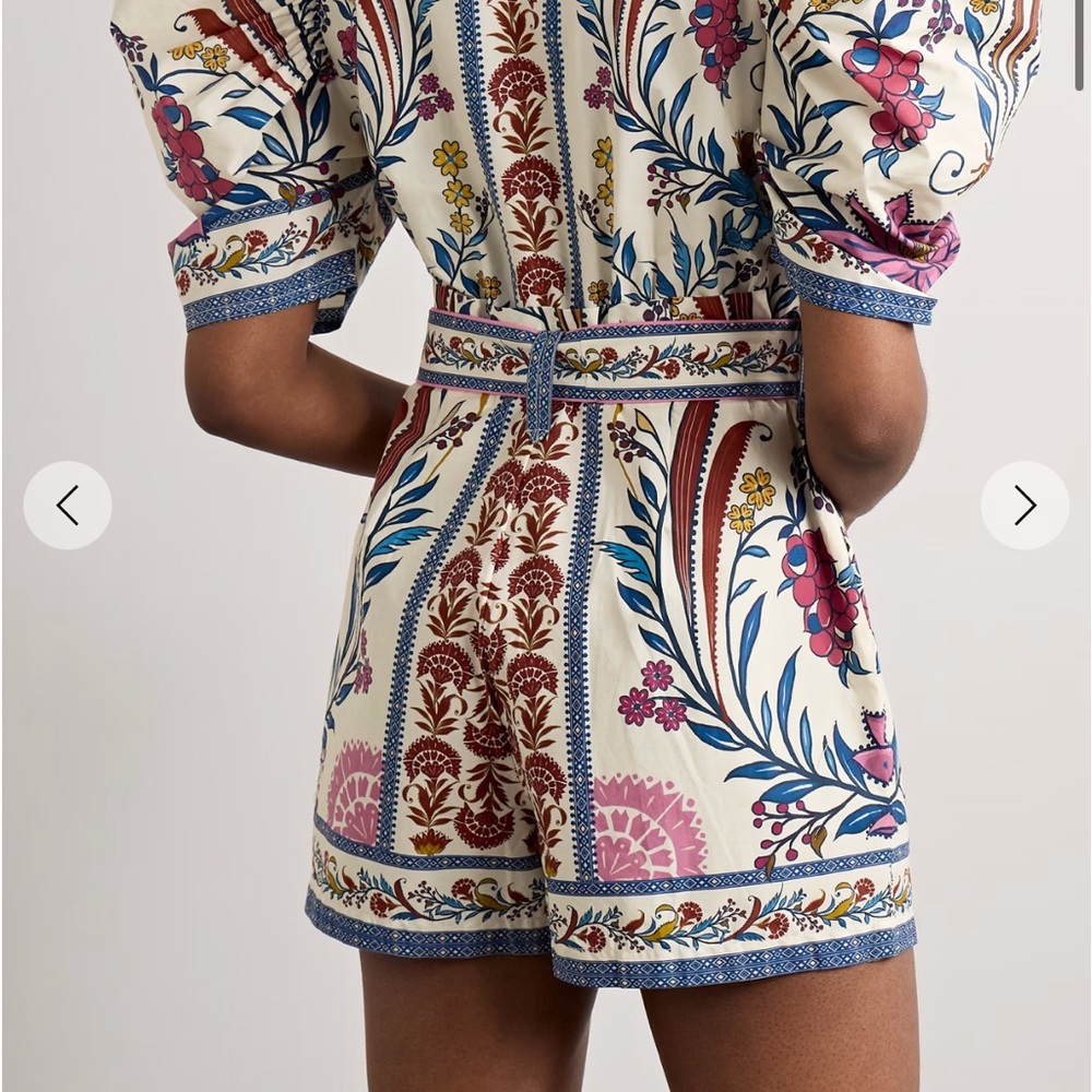 Farm Rio romantic lightness romper Floral Patterned Romper NWT size M